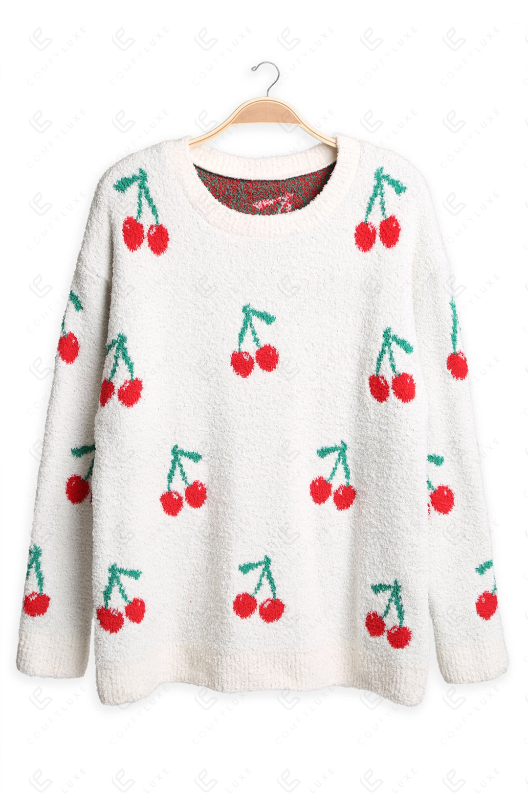 CHERRY PATTERN SWEATER CHERRY APPAREL