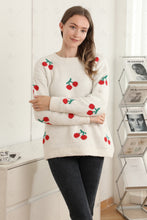 Load image into Gallery viewer, CHERRY PATTERN SWEATER CHERRY APPAREL
