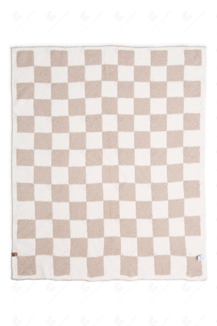 CHILDREN’S CHECKERED PATTERN THROW BLANKET THROW BLANKETS
