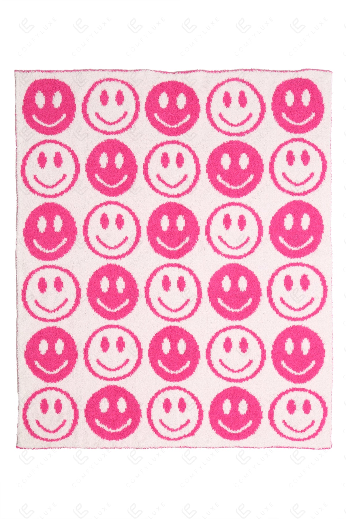 CHILDREN’S MINI HAPPY FACE PATTERN THROW BLANKET THROW BLANKETS