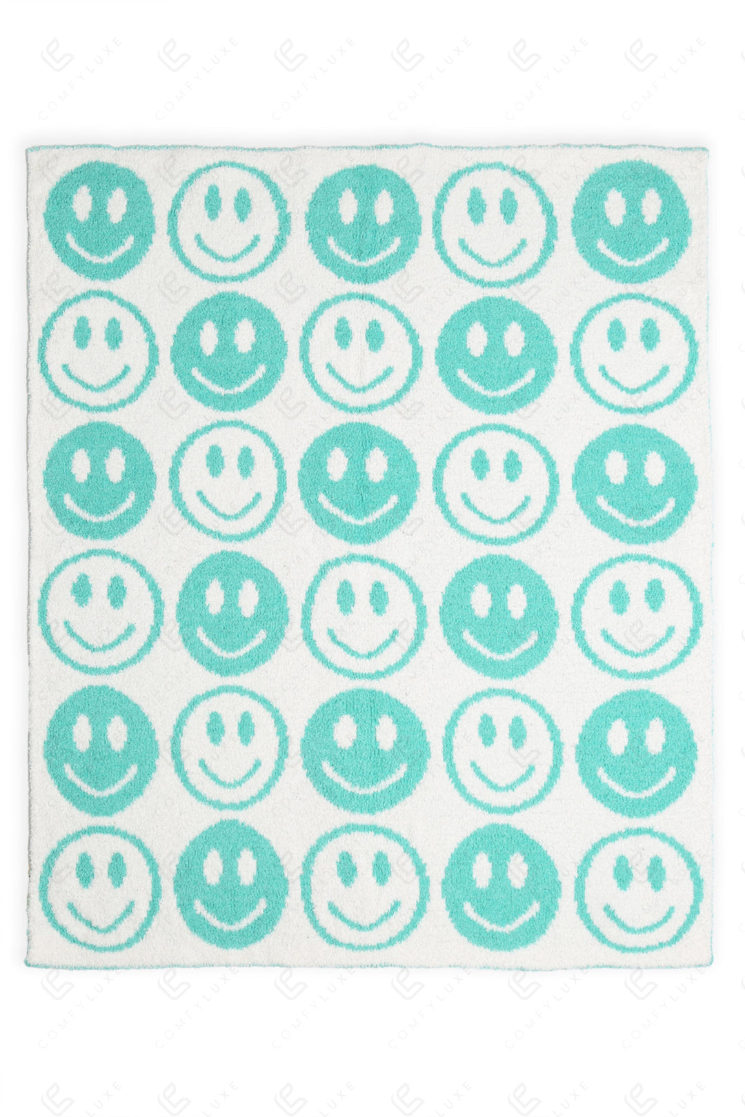 CHILDREN’S MINI HAPPY FACE PATTERN THROW BLANKET THROW BLANKETS