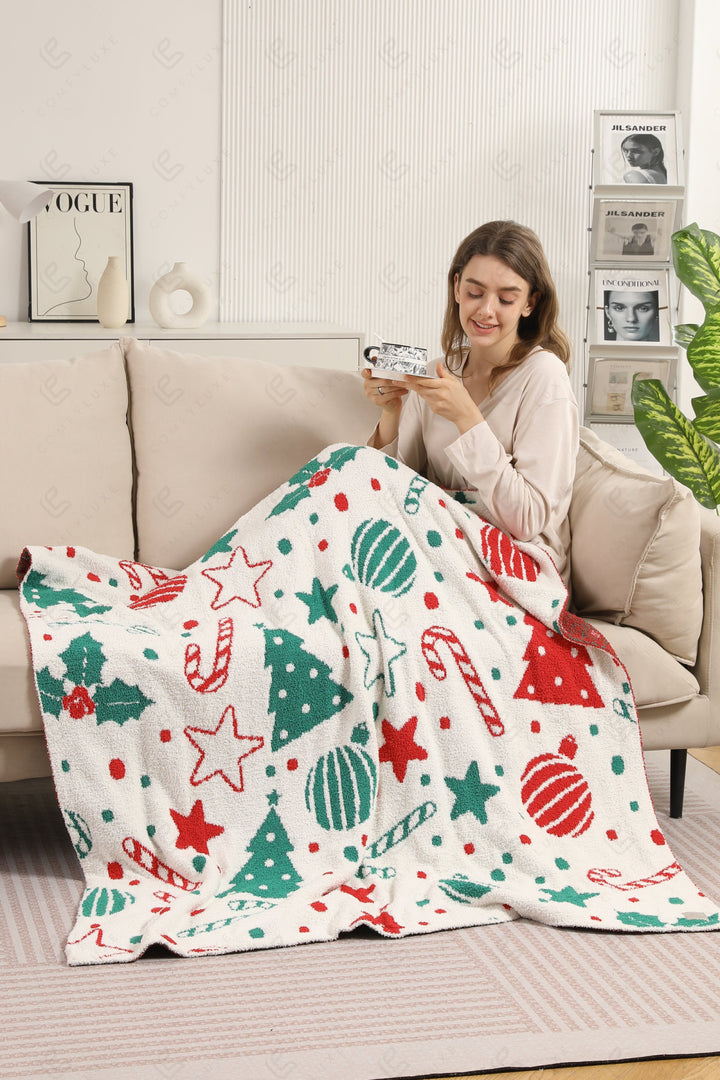 CHRISTMAS PATTERN THROW BLANKET THROW BLANKETS