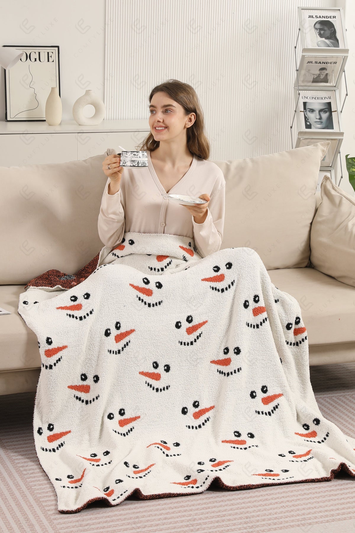 CHRISTMAS PATTERN THROW BLANKET THROW BLANKETS