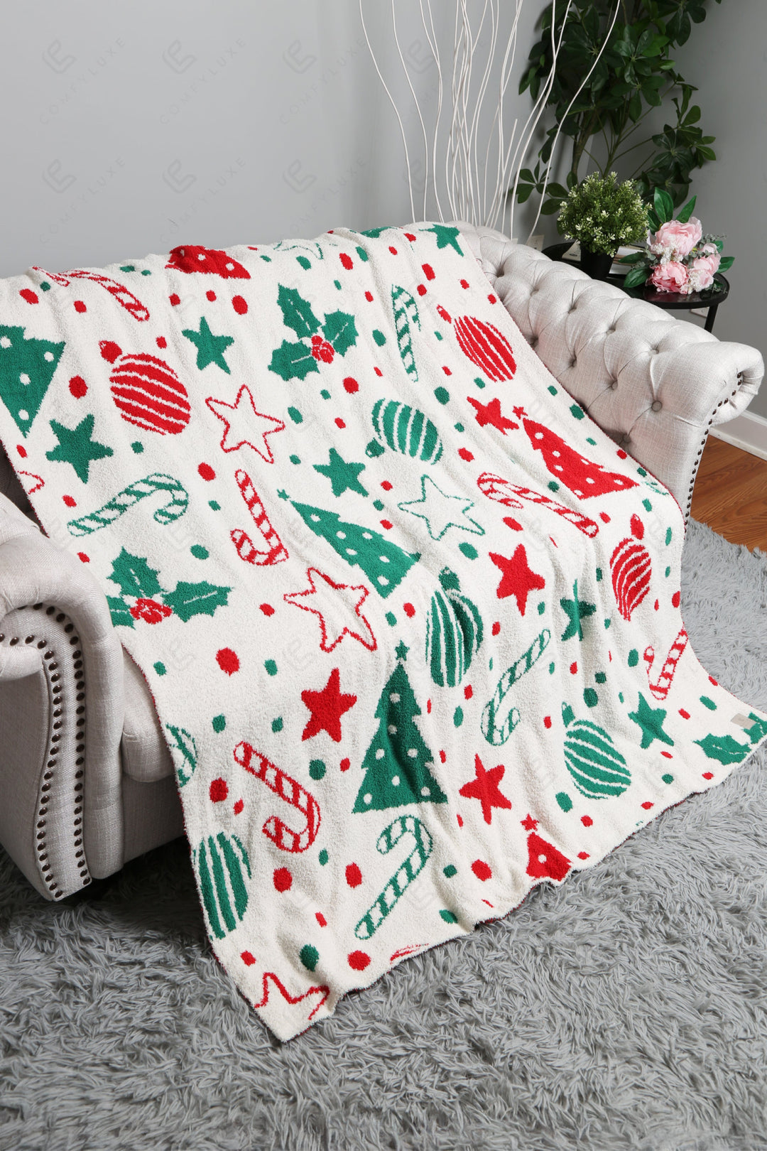 CHRISTMAS PATTERN THROW BLANKET THROW BLANKETS