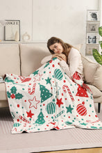 Load image into Gallery viewer, CHRISTMAS PATTERN THROW BLANKET GREEN/RED THROW BLANKETS
