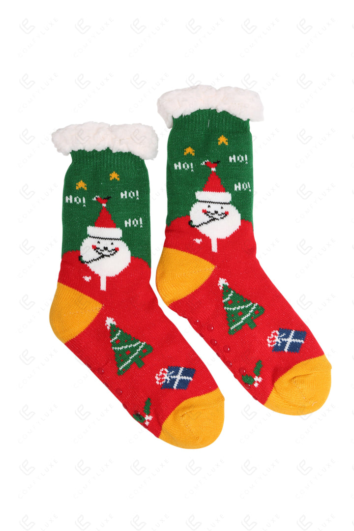 CHRISTMAS THEMED PATTERN SLIPPER SOCKS SOCKS