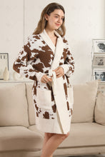 Load image into Gallery viewer, COW PATTERN ROBE COFFEE APPAREL
