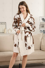 Load image into Gallery viewer, COW PATTERN ROBE COFFEE APPAREL
