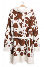 Load image into Gallery viewer, COW PATTERN ROBE COFFEE APPAREL
