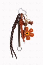 Load image into Gallery viewer, DAISY KEYCHAIN/BAG CHARM MOCHA KEYCHAINS
