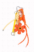 Load image into Gallery viewer, DAISY KEYCHAIN/BAG CHARM ORANGE KEYCHAINS
