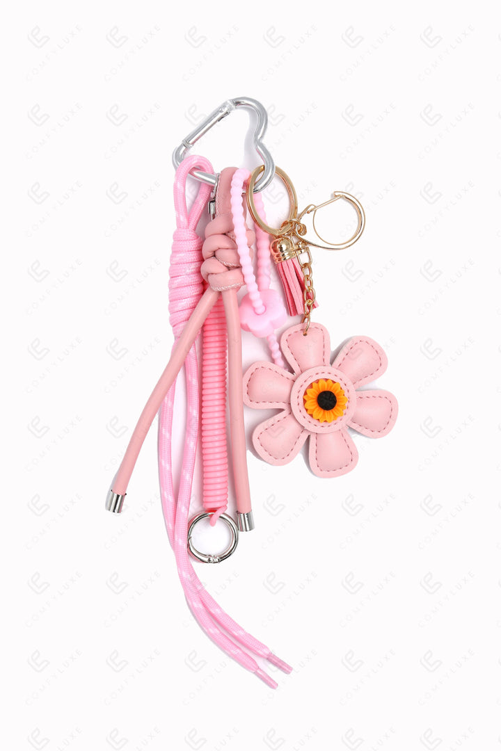 DAISY KEYCHAIN/BAG CHARM PINK KEYCHAINS
