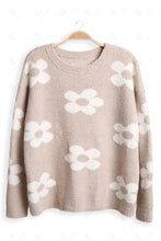 Load image into Gallery viewer, DAISY PATTERN SWEATER BEIGE APPAREL
