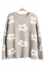 Load image into Gallery viewer, DAISY PATTERN SWEATER GRAY APPAREL
