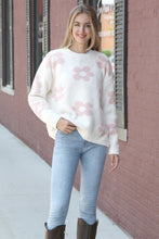 Load image into Gallery viewer, DAISY PATTERN SWEATER WHITE APPAREL

