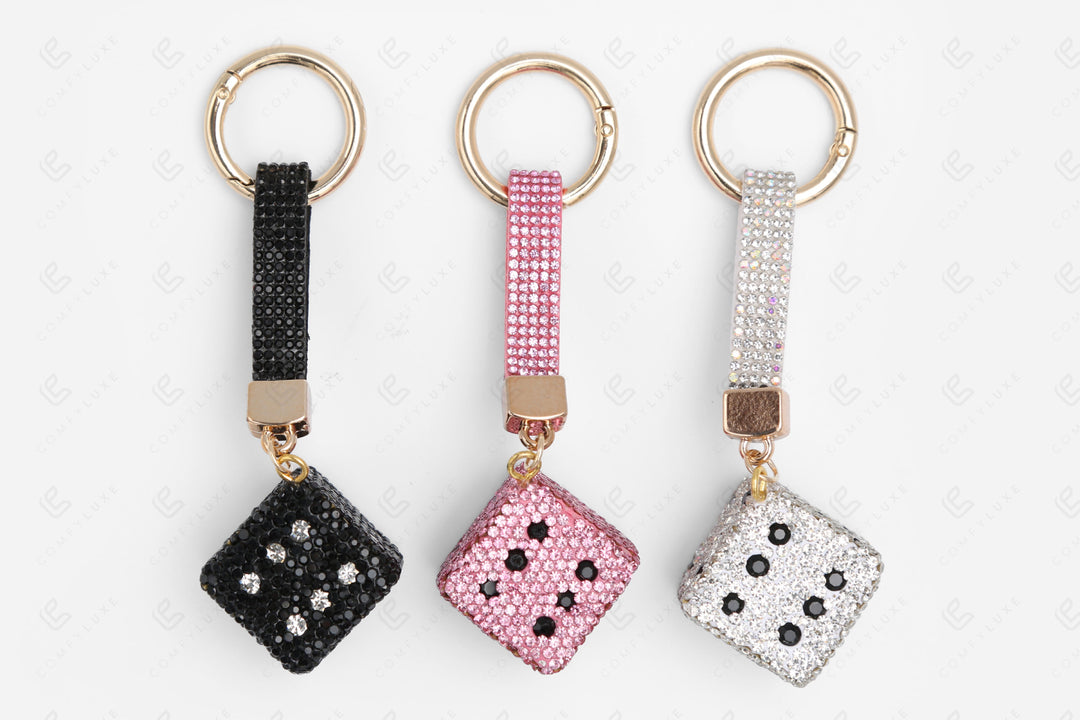 DICE KEYCHAIN/BAG CHARM KEYCHAINS