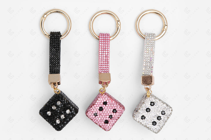 DICE KEYCHAIN/BAG CHARM KEYCHAINS