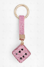 Load image into Gallery viewer, DICE KEYCHAIN/BAG CHARM PINK KEYCHAINS
