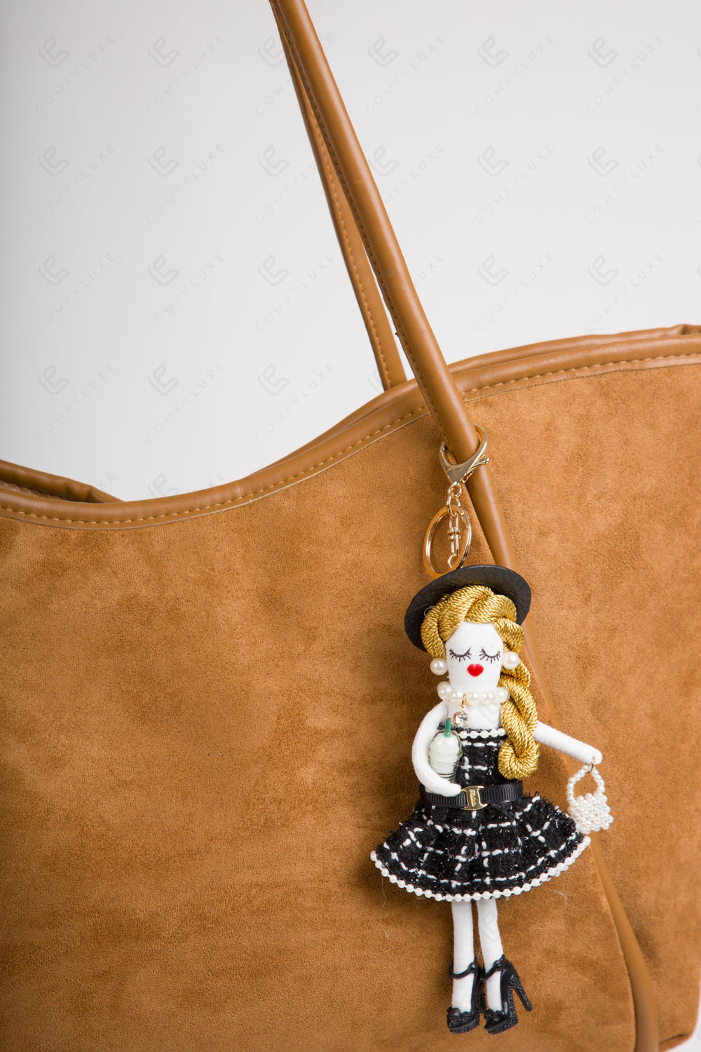 DOLL IN DRESS KEYCHAIN/BAG CHARM KEYCHAINS