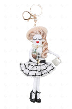 Load image into Gallery viewer, DOLL IN DRESS KEYCHAIN/BAG CHARM WHITE KEYCHAINS
