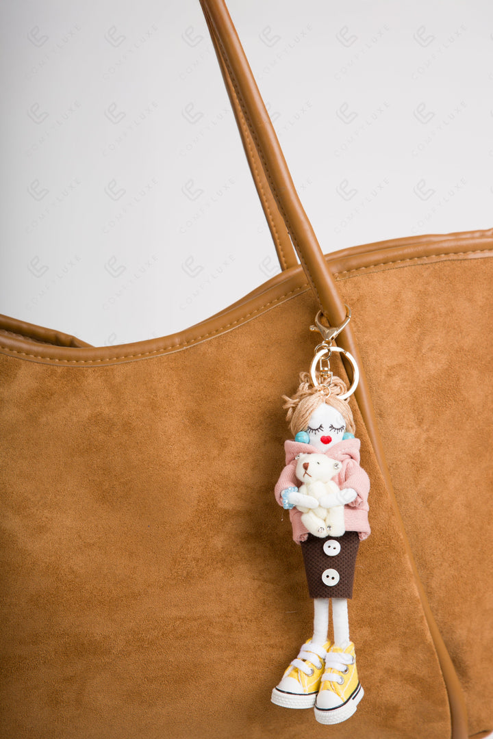 DOLL IN SKIRT KEYCHAIN/BAG CHARM KEYCHAINS
