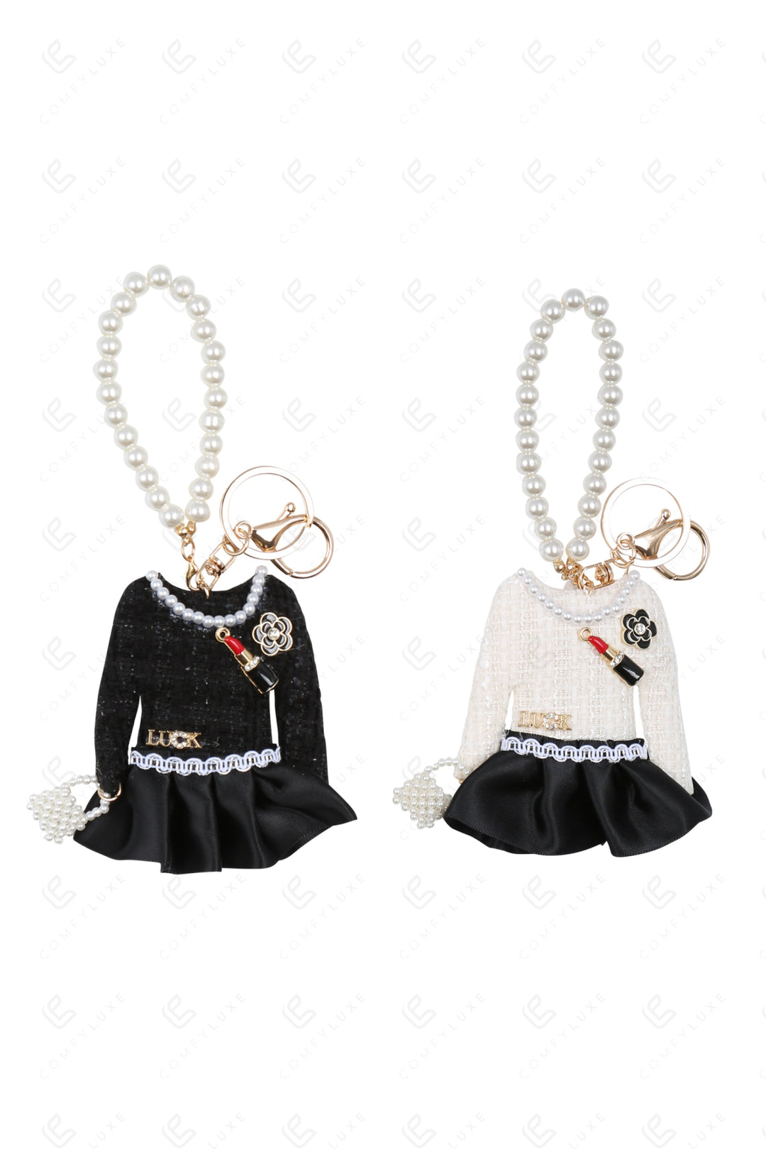 DRESS KEYCHAIN/BAG CHARM KEYCHAINS