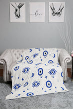 Load image into Gallery viewer, EVIL EYE PATTERN THROW BLANKET EVILEYE THROW BLANKETS
