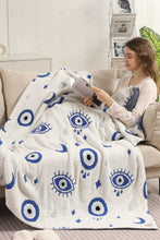 Load image into Gallery viewer, EVIL EYE PATTERN THROW BLANKET EVILEYE THROW BLANKETS
