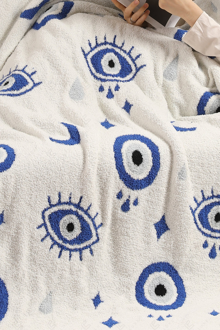 EVIL EYE PATTERN THROW BLANKET EVILEYE THROW BLANKETS
