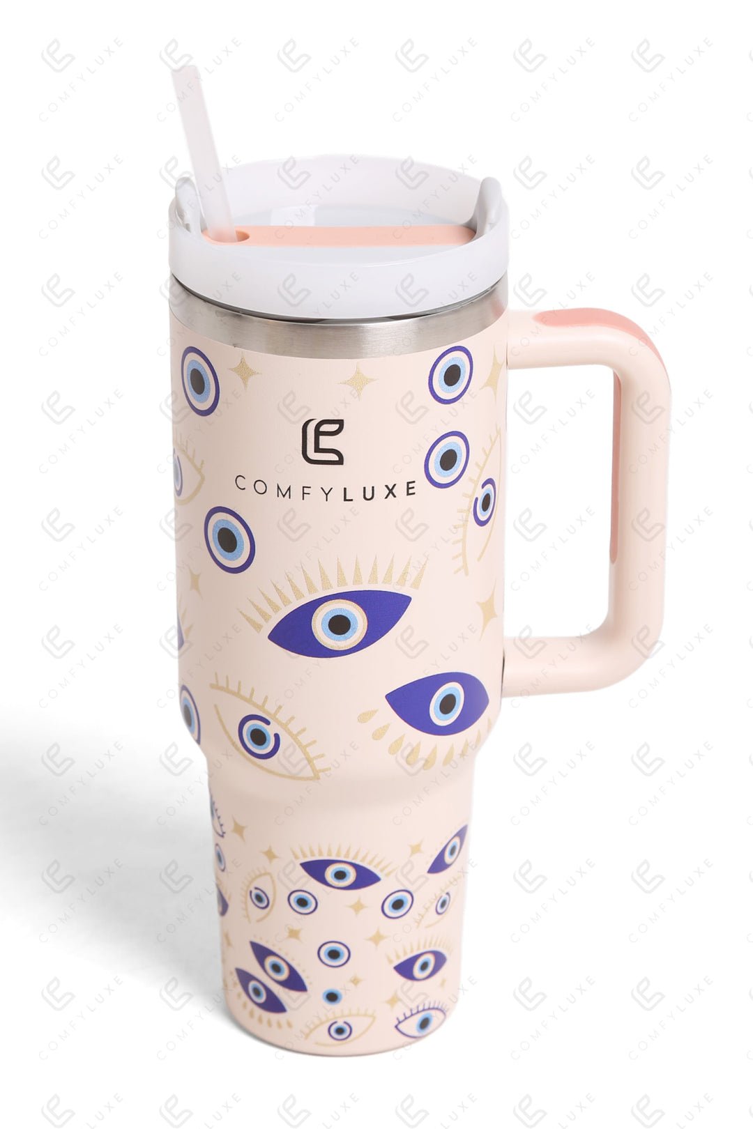 EVIL EYE & STAR PATTERN 40 oz TUMBLER EVIL EYE TUMBLERS
