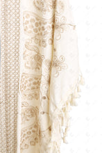 Load image into Gallery viewer, PAISLEY &amp; FLORAL PATTERN EMBROIDERED COVER-UP PONCHO APPAREL
