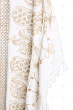 Load image into Gallery viewer, PAISLEY &amp; FLORAL PATTERN EMBROIDERED COVER-UP PONCHO APPAREL
