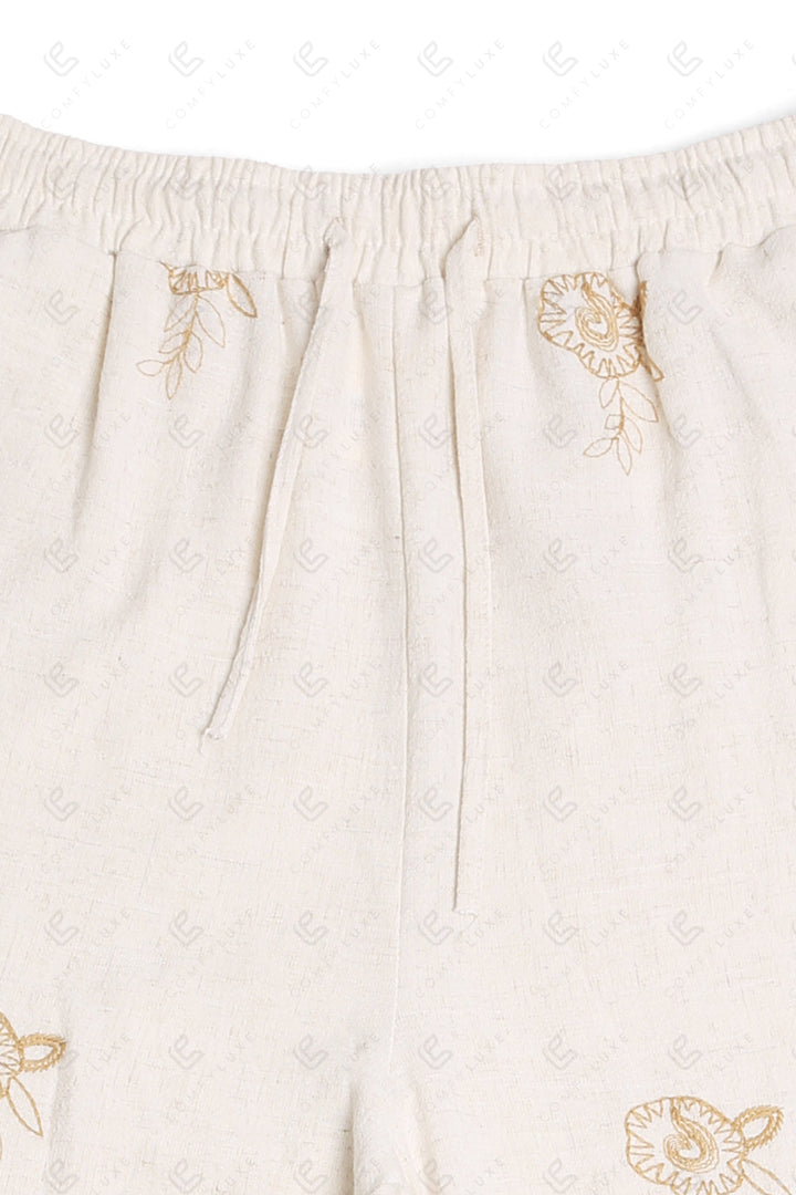 FLORAL &amp; PAISLEY PATTERN PANTS APPAREL