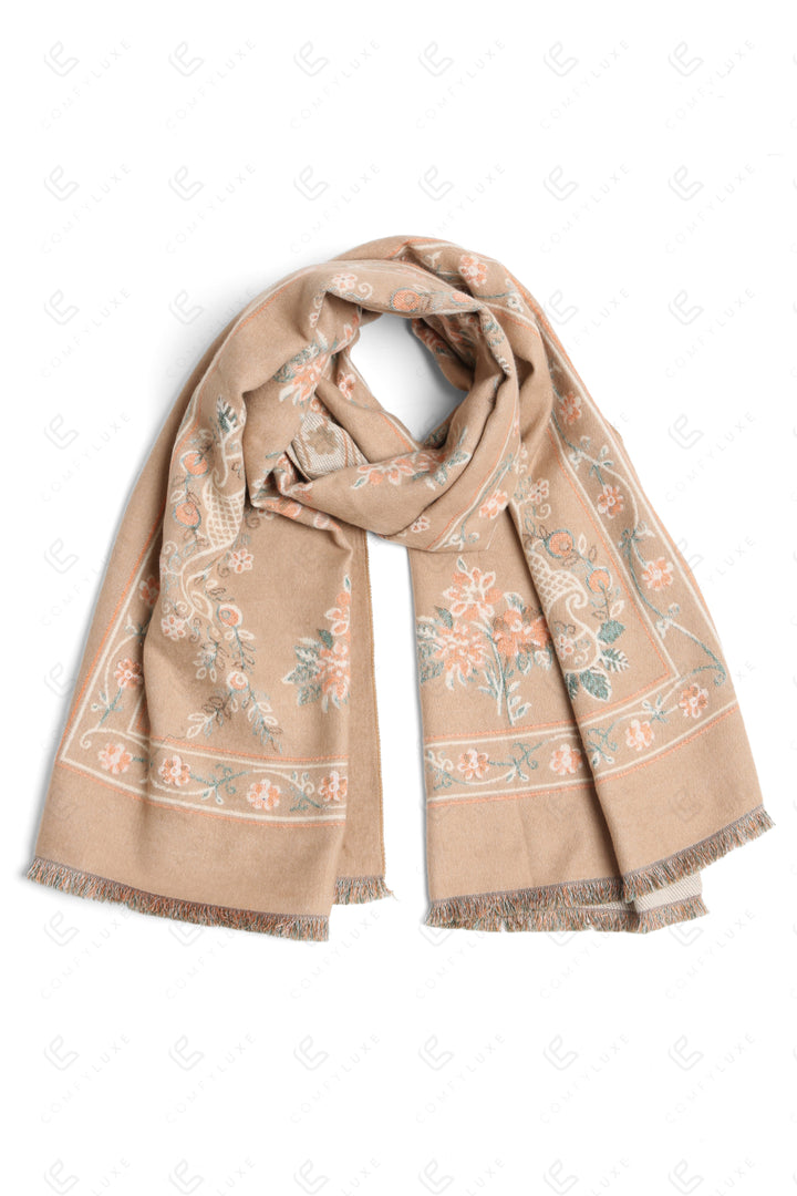 Js2409 Beige Scarves