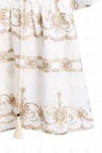 Load image into Gallery viewer, FLORAL PATTERN COVER UP DRESS WHITE APPAREL
