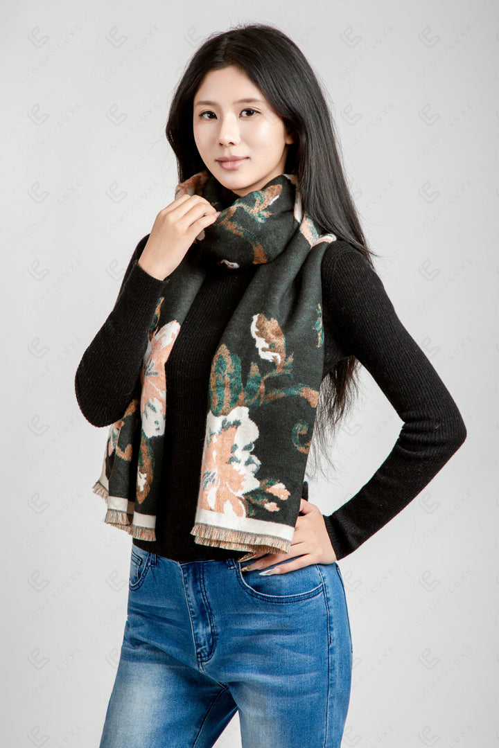 FLORAL PATTERN SCARF SCARVES