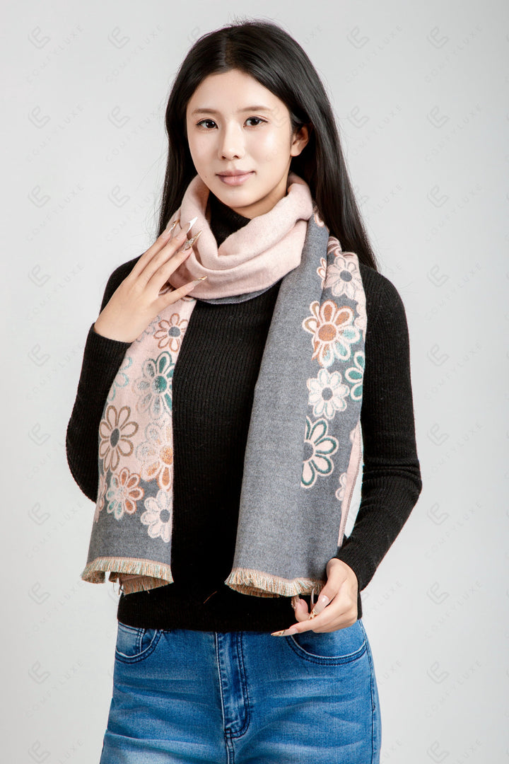 FLORAL PATTERN SCARF SCARVES