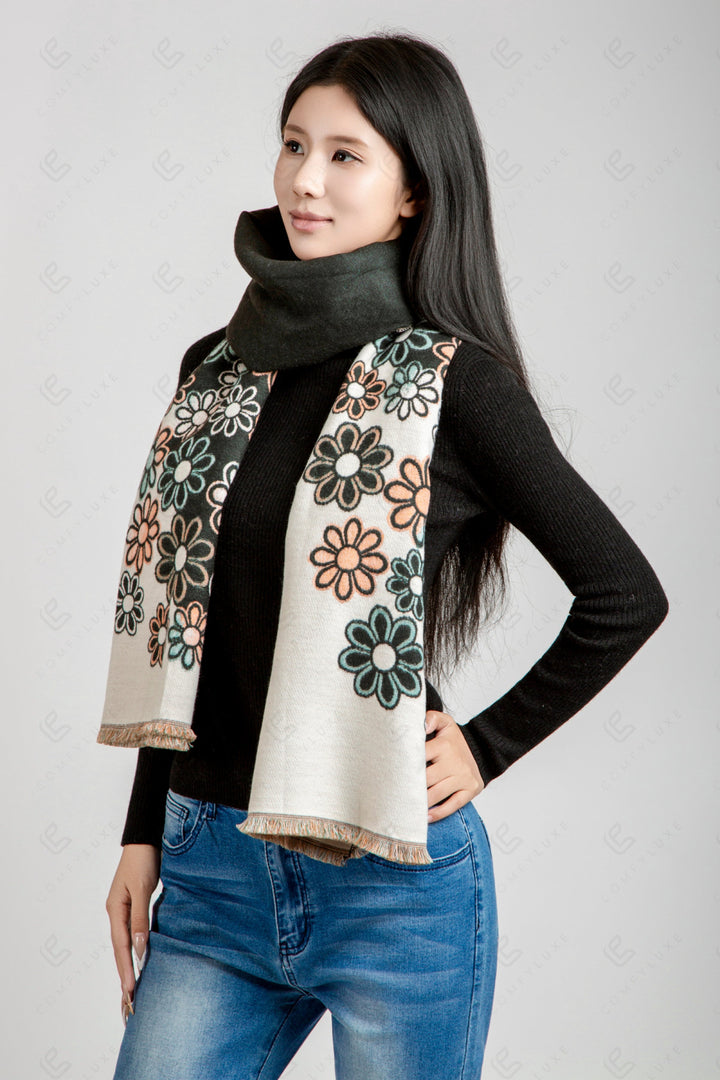 FLORAL PATTERN SCARF SCARVES