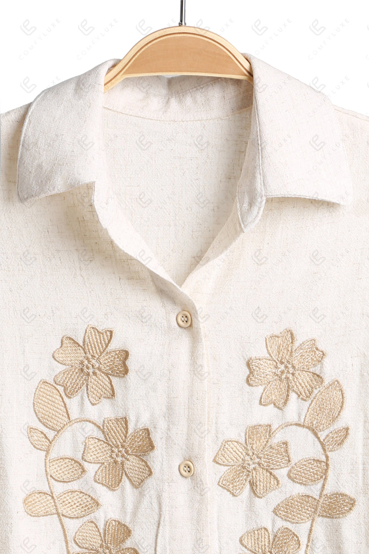 FLORAL PATTERN SHIRT APPAREL