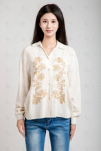 Load image into Gallery viewer, FLORAL PATTERN SHIRT BEIGE / S/M APPAREL
