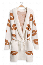 Load image into Gallery viewer, FOOTBALL PATTERN ROBE BROWN APPAREL
