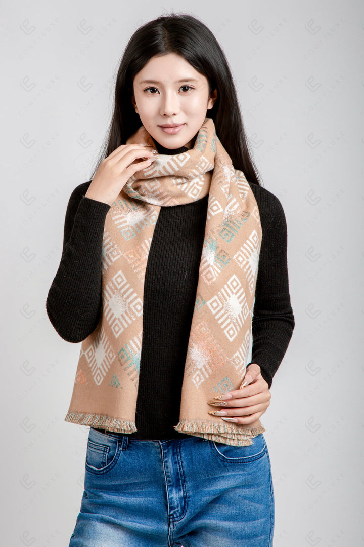 GEOMETRIC PATTERN SCARF SCARVES