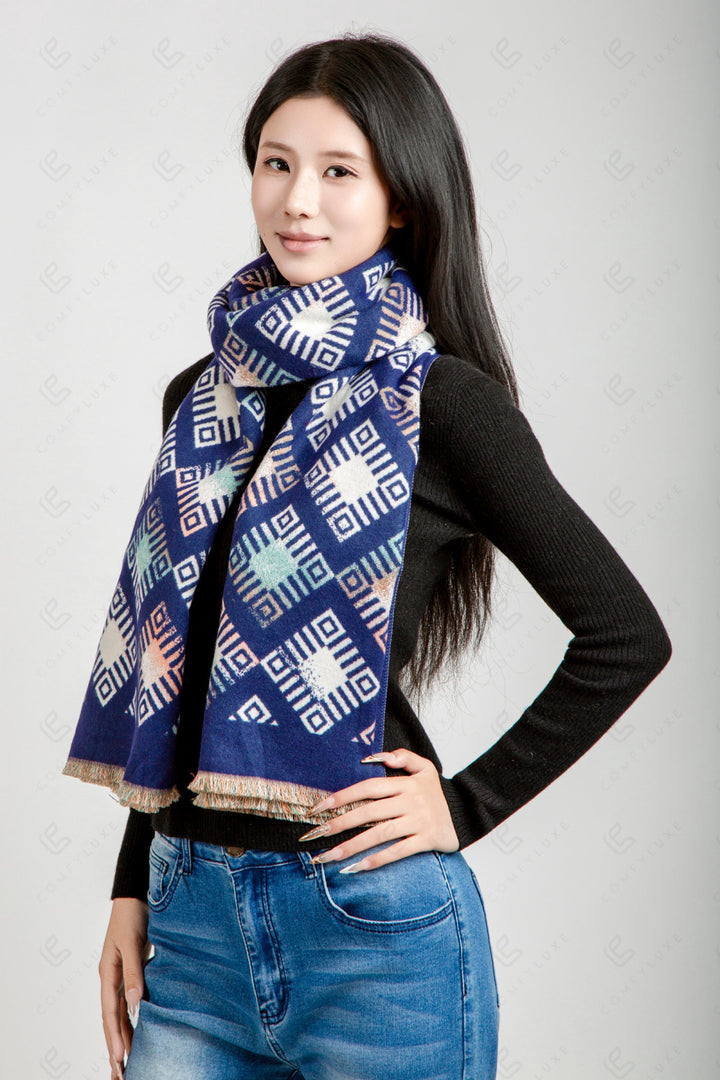 GEOMETRIC PATTERN SCARF SCARVES