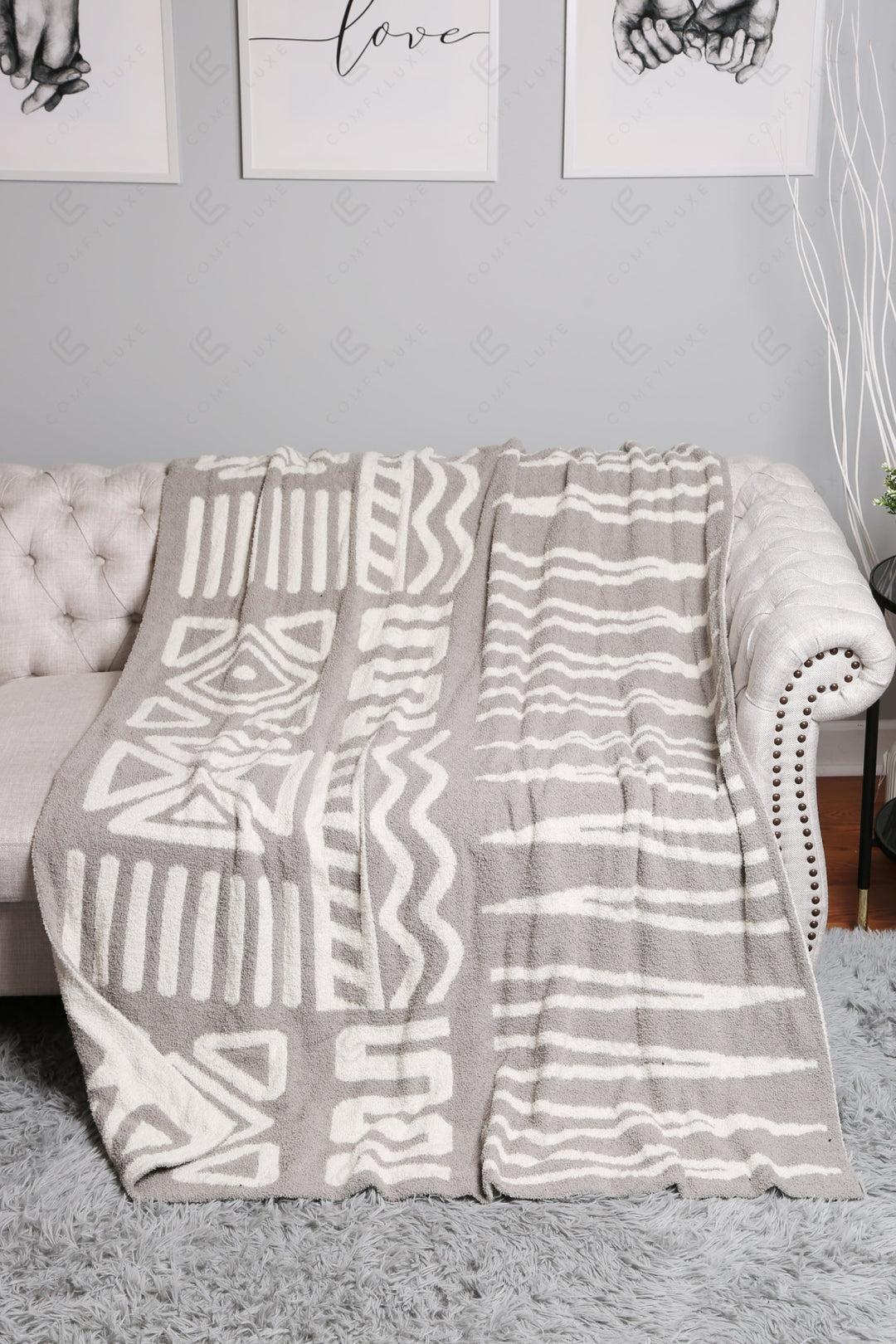 Jcl6010 Gray Throw Blankets