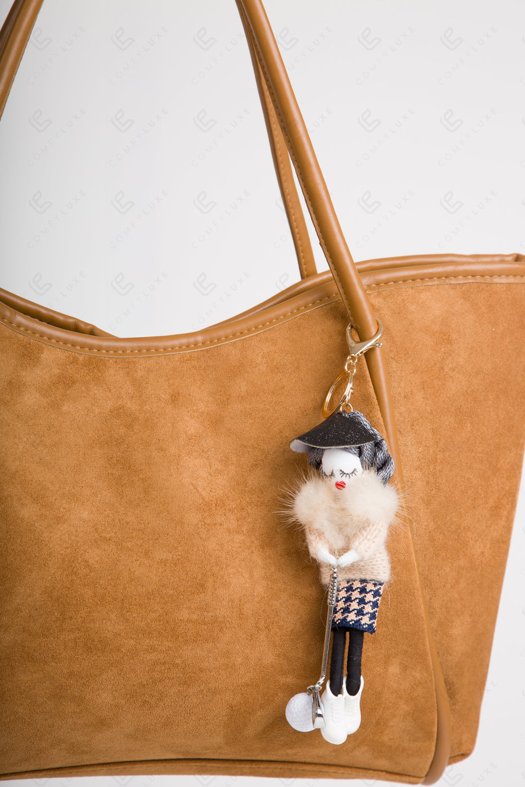 GOLFING DOLL KEYCHAIN/BAG CHARM KEYCHAINS