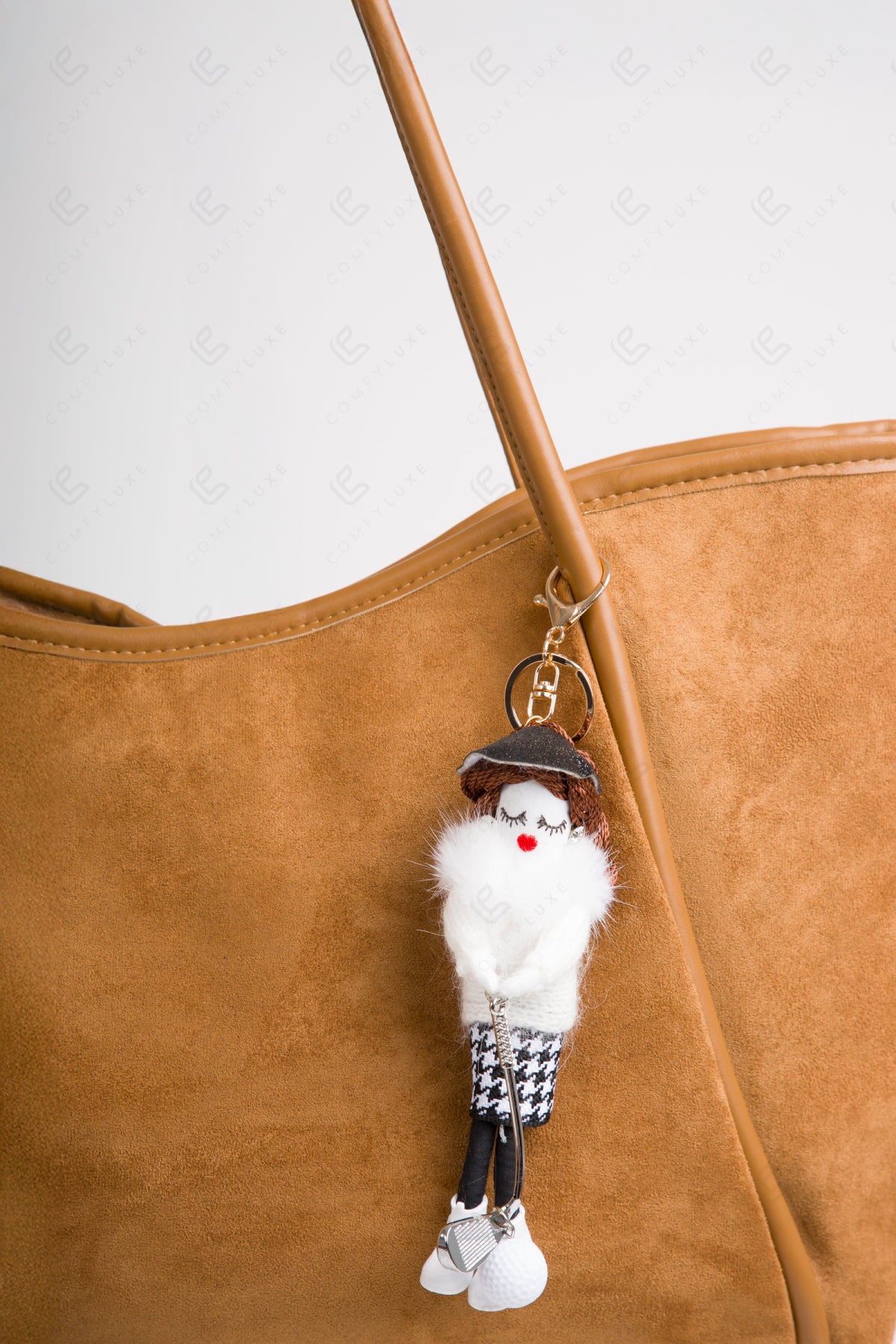 GOLFING DOLL KEYCHAIN/BAG CHARM KEYCHAINS