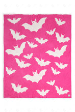 Load image into Gallery viewer, HALLOWEEN PATTERN THROW BLANKET FUCHSIA THROW BLANKETS
