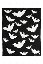 Load image into Gallery viewer, HALLOWEEN PATTERN THROW BLANKET BLACK THROW BLANKETS
