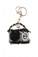 Load image into Gallery viewer, HANDBAG KEYCHAIN/BAG CHARM BLACK KEYCHAINS
