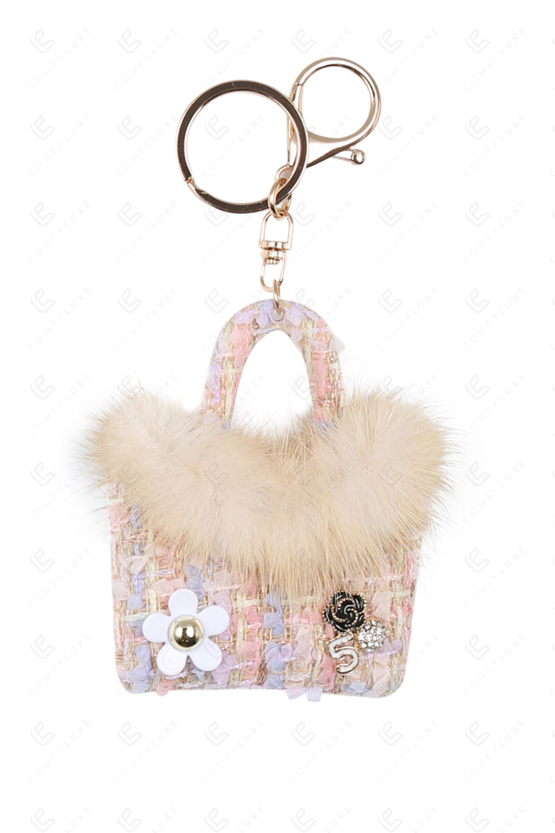 PURSE KEYCHAIN/BAG CHARM PINK KEYCHAINS